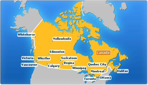 Canada+cities+names+list